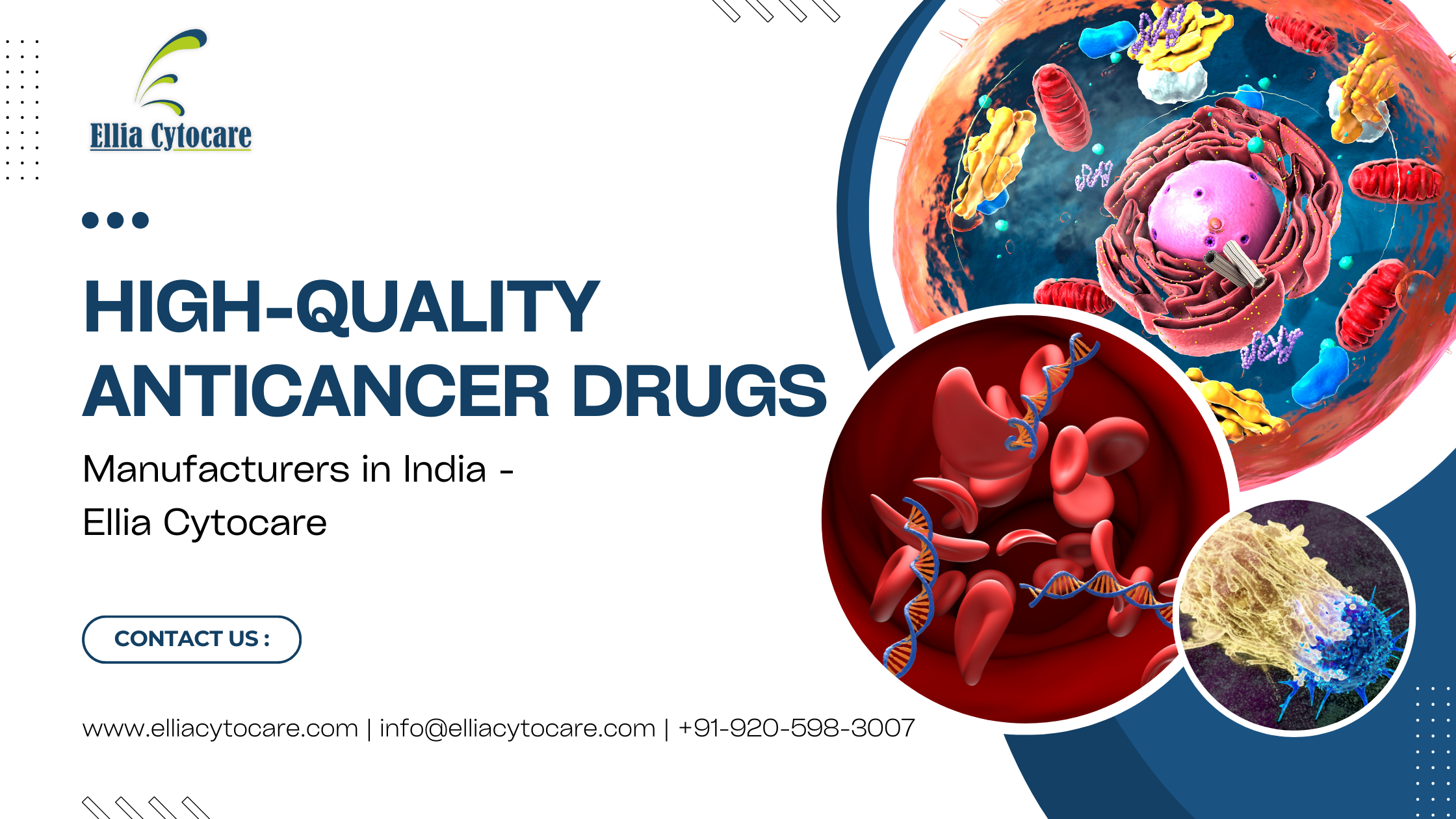 High-Quality Anticancer drugs Manufacturers in India - Ellia Cytocare